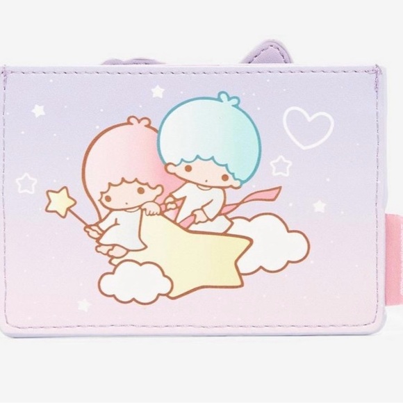 Sanrio Loungefly Little Twin Stars Mini Backpack & Cardholder Set, NWT. - Picture 7 of 8